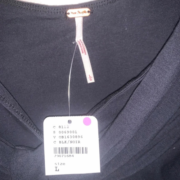Free People Big Bow Black Tank L - Picture 4 of 8